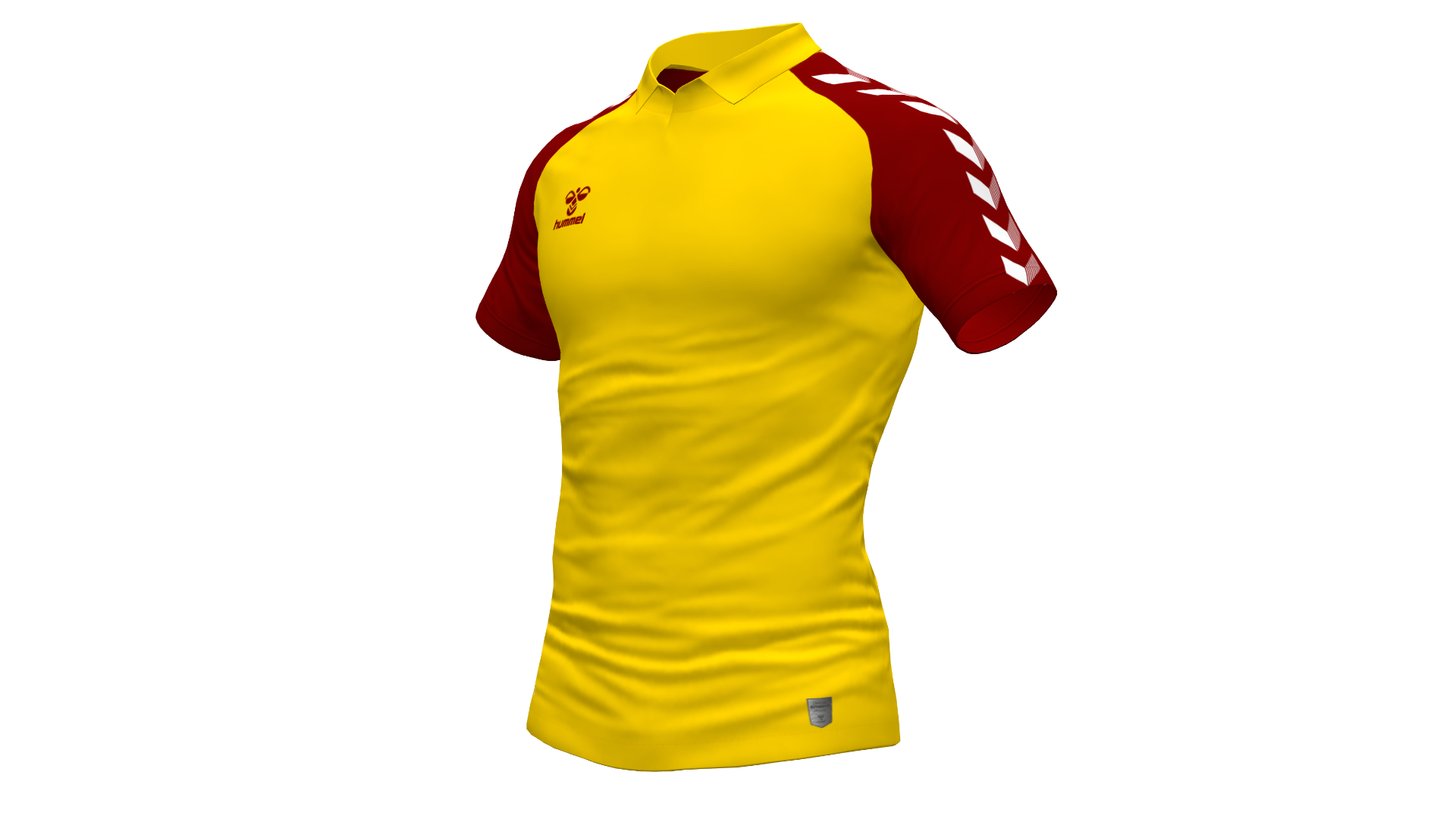 Hummel Match Polo - Sports Yellow-Maroon