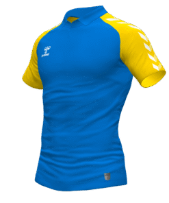 Hummel Match Polo - True Blue-Sports Yellow