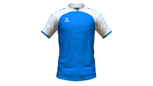 Hummel Club Match Polo - True Blue-White