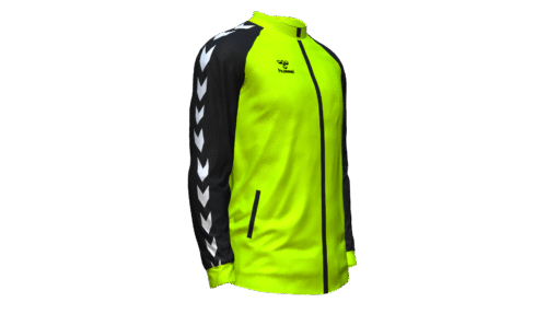 Hummel Club Match Track Jacket - Lime Popsicle-Black