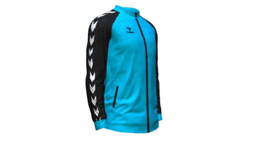 Hummel Club Match Track Jacket - Scuba Blue-Black