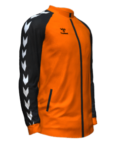 Hummel Club Match Track Jacket - Shocking Orange-Black