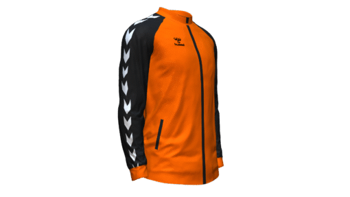 Hummel Club Match Track Jacket - Shocking Orange-Black