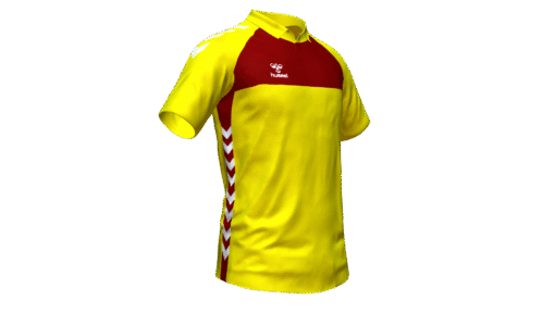 Hummel Playful Polo - Blazing Yellow-Maroon