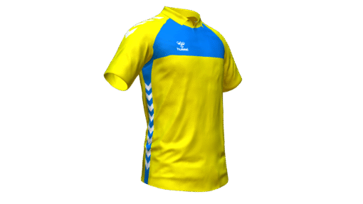 Hummel Playful Polo - Blazing Yellow-True Blue