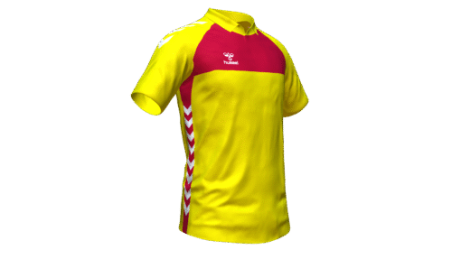 Hummel Playful Polo - Blazing Yellow-True Red