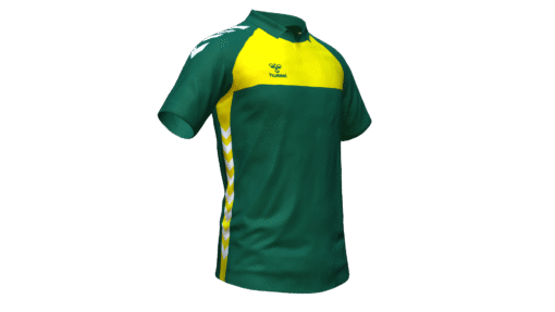 Hummel Playful Polo - Evergreen-Blazing Yellow