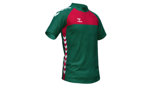 Hummel Playful Polo - Evergreen-True Red