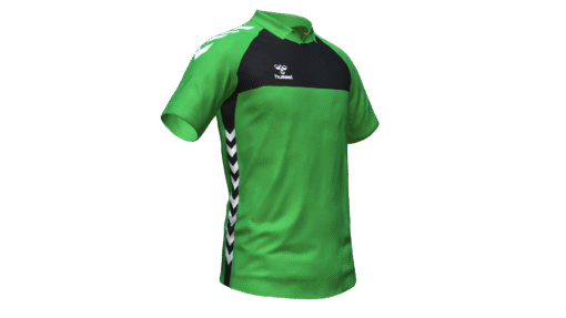 Hummel Playful Polo - Green Gecko-Black
