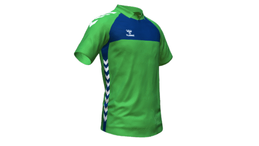 Hummel Playful Polo - Green Gecko-Marine
