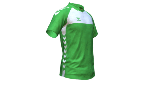 Hummel Playful Polo - Green Gecko-White