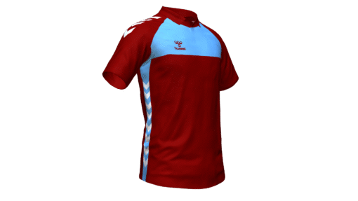 Hummel Playful Polo - Maroon-Argentina Blue