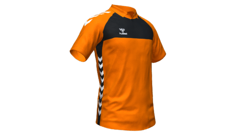 Hummel Playful Polo - Orange Tiger-Black