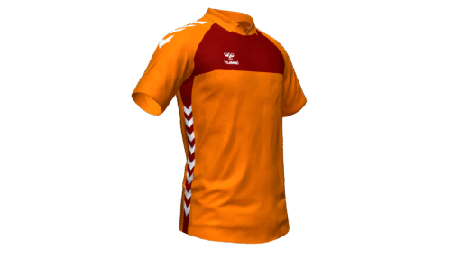 Hummel Playful Polo - Orange Tiger-Maroon