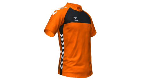 Hummel Playful Polo - Shocking Orange-Black