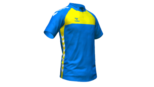 Hummel Playful Polo - True Blue-Blazing Yellow