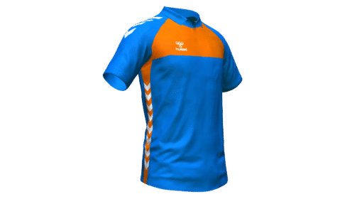 Hummel Playful Polo - True Blue-Orange Tiger