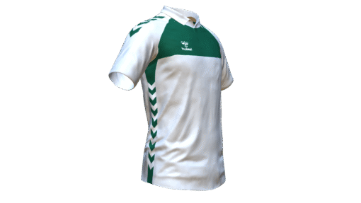 Hummel Playful Polo - White-Evergreen