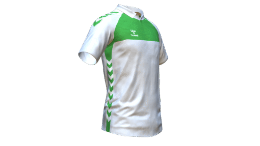 Hummel Playful Polo - White-Green Gecko