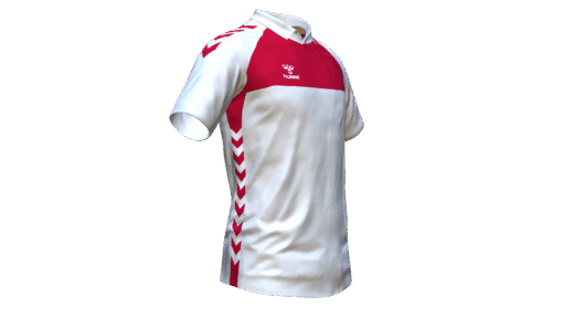 Hummel Playful Polo - White-True Red