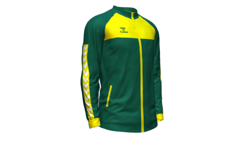 Hummel Playful Track Jacket - Evergreen-Blazing Yellow