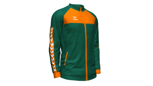 Hummel Playful Track Jacket - Evergreen-Orange Tiger