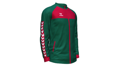 Hummel Playful Track Jacket - Evergreen-True Red