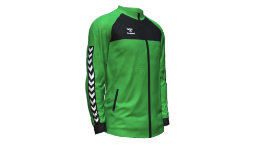 Hummel Playful Track Jacket - Green Gecko-Black