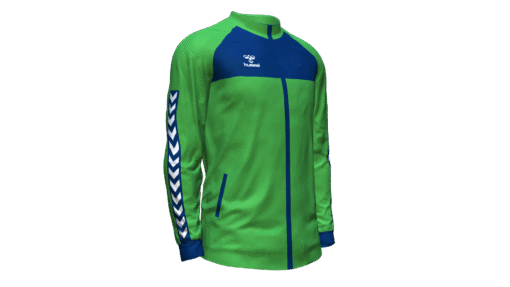 Hummel Playful Track Jacket - Green Gecko-Marine
