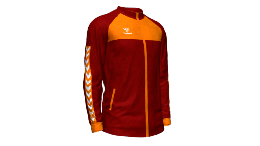 Hummel Playful Track Jacket - Maroon-Orange Tiger