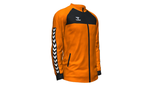Hummel Playful Track Jacket - Orange Tiger-Black