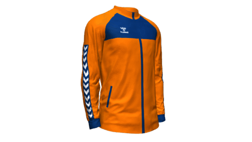Hummel Playful Track Jacket - Orange Tiger-Marine