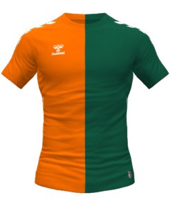 Hummel Albion Jersey - Orange Tiger-Evergreen