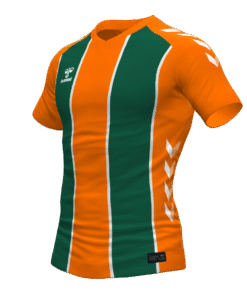 Hummel Betis Jersey - Orange Tiger-Evergreen