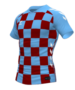 Hummel Checkers Jersey - Argentina Blue-Maroon