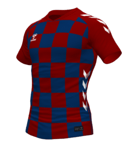 Hummel Checkers Jersey - Maroon-Marine
