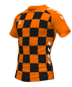 Hummel Checkers Jersey - Orange Tiger-Black