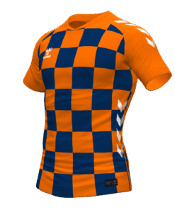 Hummel Checkers Jersey - Orange Tiger-Marine