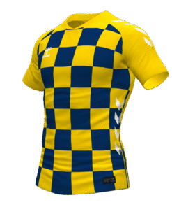Hummel Checkers Jersey - Sports Yellow-Marine