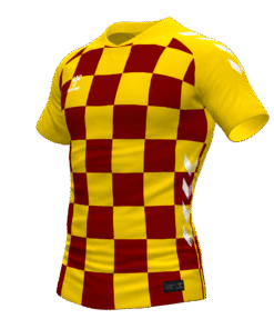 Hummel Checkers Jersey - Sports Yellow-Maroon