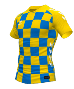 Hummel Checkers Jersey - Sports Yellow-True Blue
