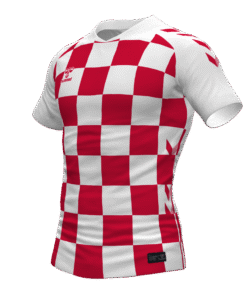 Hummel Checkers Jersey - White-True Red