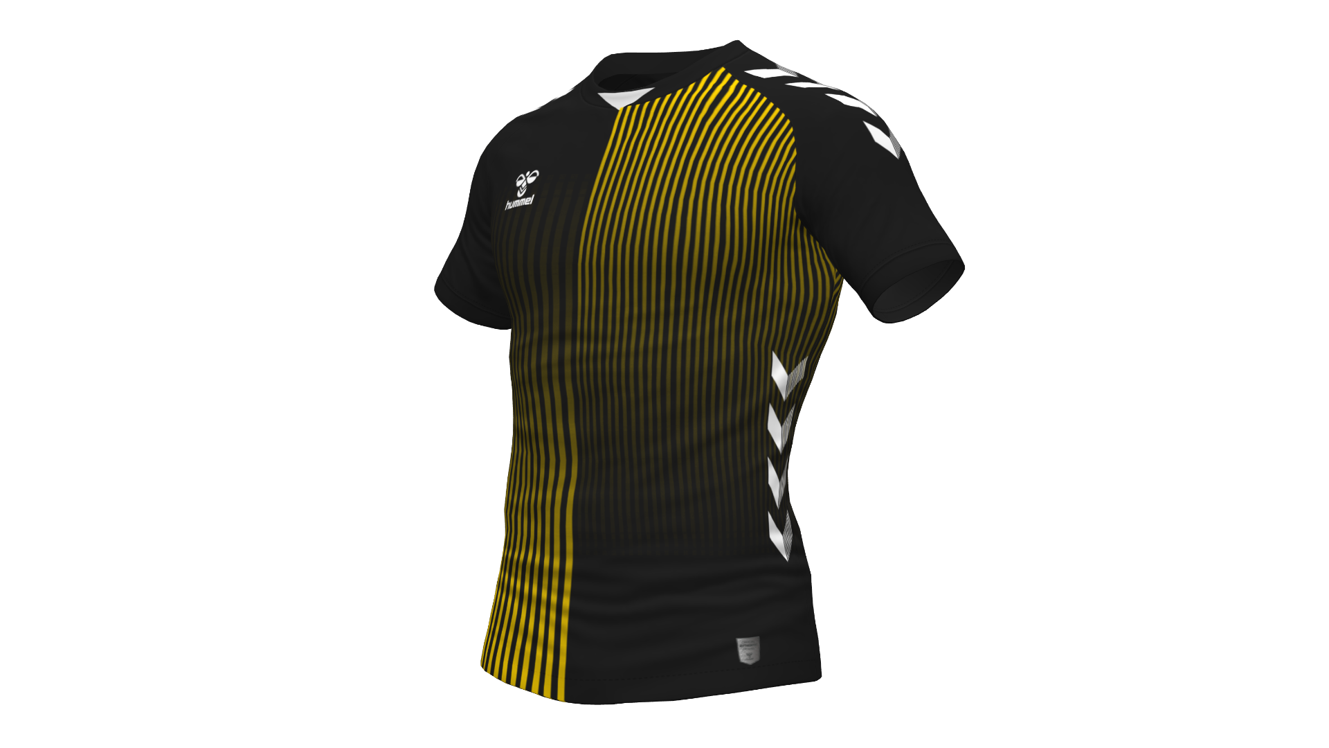Hummel Coventry Jersey - Black-Sports Yellow