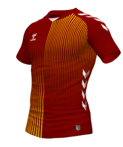 Hummel Coventry Jersey - Maroon-Sports Yellow