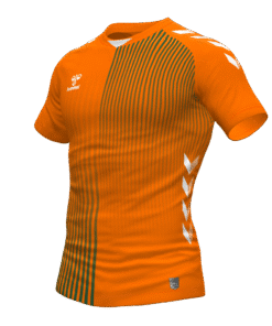 Hummel Coventry Jersey - Orange Tiger-Evergreen