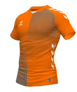 Hummel Coventry Jersey - Orange Tiger-True Blue