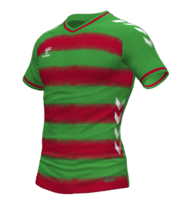 Hummel Hoops Jersey - Green Gecko-True Red