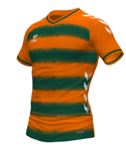 Hummel Hoops Jersey - Orange Tiger-Evergreen