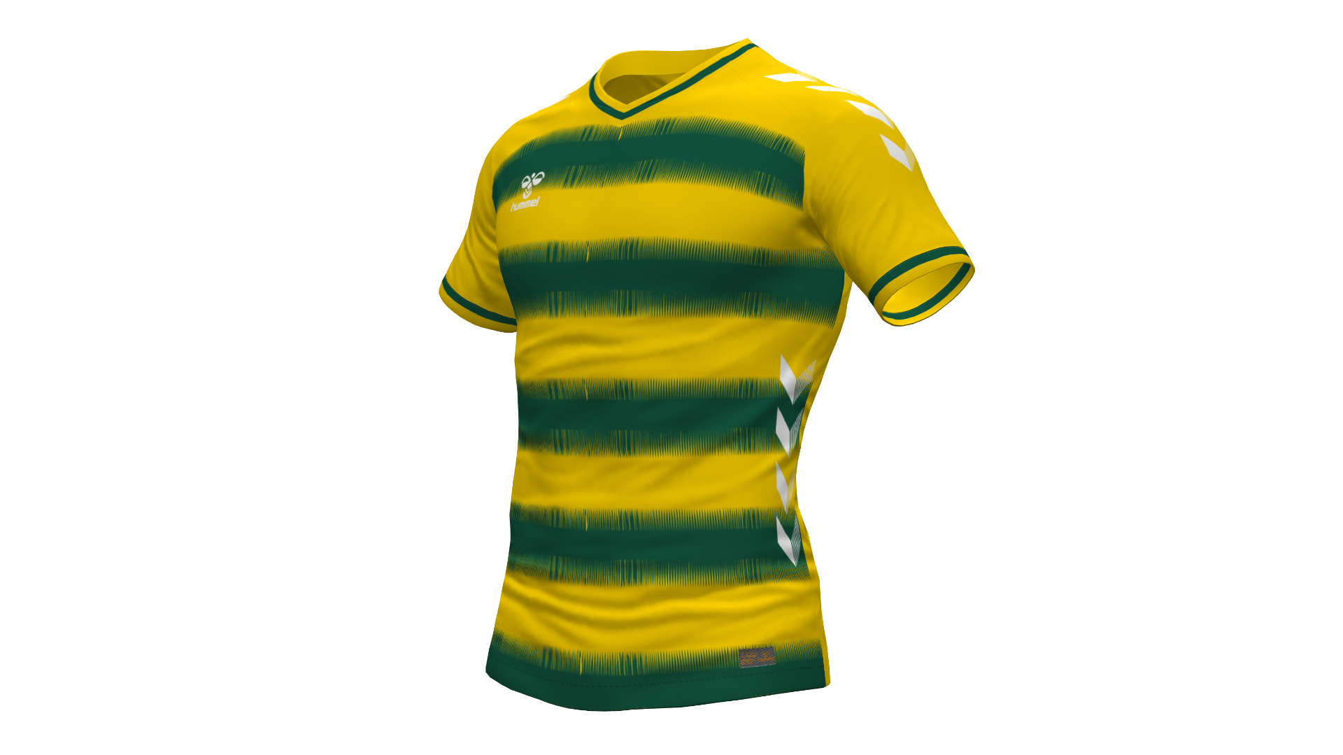 Hummel Hoops Jersey - Sports Yellow-Evergreen