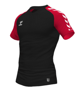 Hummel Match Jersey - Black-True Red
